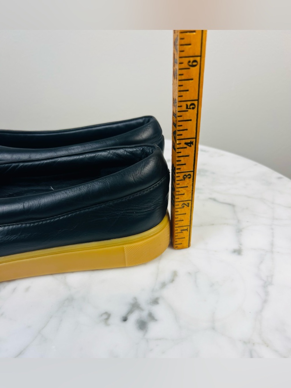 Beklina Margo Sneaker Flats – Black Leather with Gum Sole – Size 10 - Picture 12 of 14